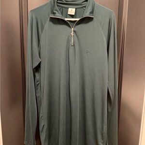 Men's Green Quarter-Zip Sweatshirt